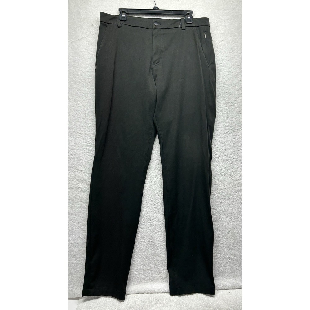 Lululemon Mens Size 36X35 Black Commission Chino Pants (K9)